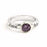 Ring-Love Waits w/Purple Epoxy (Ladies) (Sz 5)-Rhodium Plated