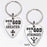 Key Chain-Guitar Pick-Our God Is Greater-Pewter