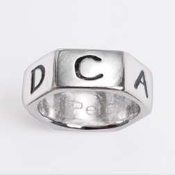 Ring-Called/1 Peter 1:15 (Mens) (Sz 11)-Rhodium Plated