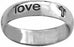 Ring-Cursive-True Love Waits W/Crosses-Style 835-(Sterling Silver)-Size 9