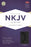 NKJV UltraThin Reference Bible-Charcoal LeatherTouch Indexed