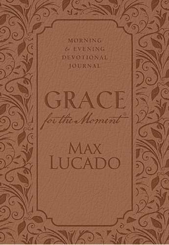 Grace For The Moment: Morning & Evening Devotional Journal-LeatherSoft