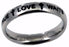 TLW Thin Cross Band (Stainless)-Sz 10 Ring