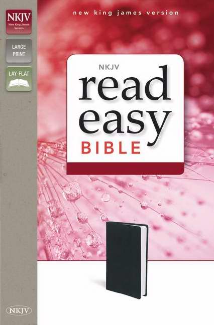 NKJV ReadEasy Bible-Black/Black DuoTone
