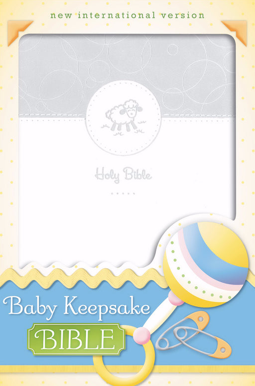 NIV Baby Keepsake Bible-White Duo-Tone