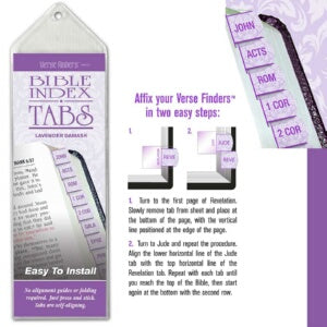 Bible Tab-Verse Finders-Horizontal-Thin Pack-Laven