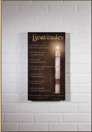 Canvas-Beatitudes (Radiance Lighted) (18 x 10)