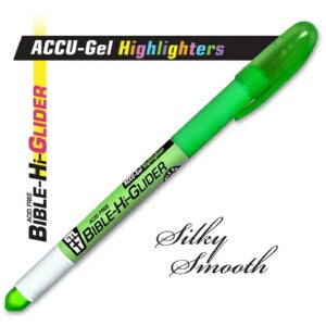 Bible Hi-Glider Gel Stick-Grn Highlighter
