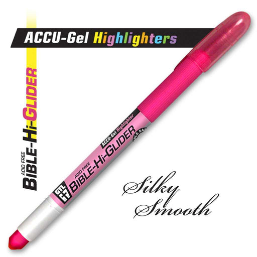 Highlighter-Accu-Gel Bible Hi-Glider-Pink (Bx/12) (Pkg-12)