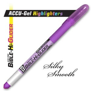 Bible Hi-Glider Gel Stick-Violet Highlighter