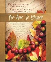 Bulletin-We Are So Blessed-Legal Size (Pack Of 100) (Pkg-100)