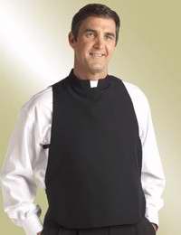 Clerical Shirt Front (21")-Black