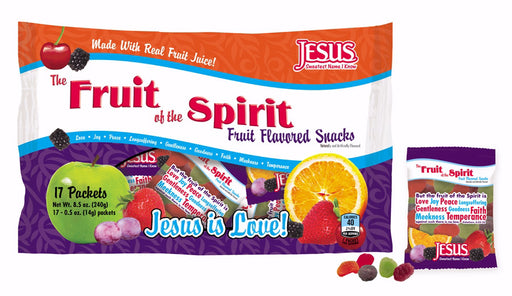 Candy-Fruit of The Spirit Gummy Fruit Snack (Pack Of 17) (Pkg-17)