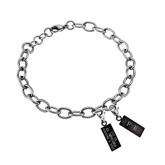 Span-Necklace-Black Hang Charm-Faith (Womens)-18" Chain