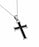 Span-Necklace-Black Iron Cross-Love (Womens)-18" Chain