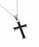 Span-Necklace-Black Iron Cross-No Weapon (Womens)-18" Chain