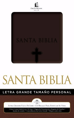 RVR 1960 Large Print Handy Size Bible-Brn Imi-Spanish