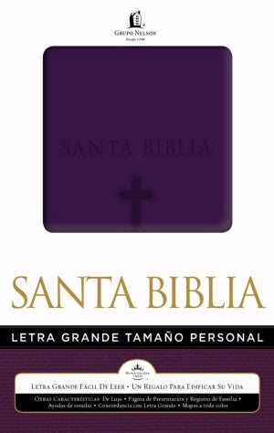RVR 1960 Large Print Handy Size Bible-Purple-Spanish