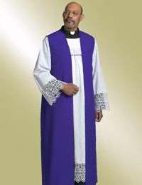 Clergy Robe-Traditional Chimere-H126/HM537-Purple