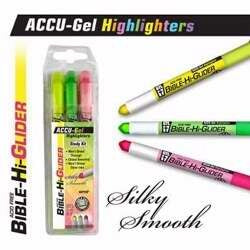 ACCU-Gel Bible Hi-Glider (3Pk)-Yellow/ Highlighter