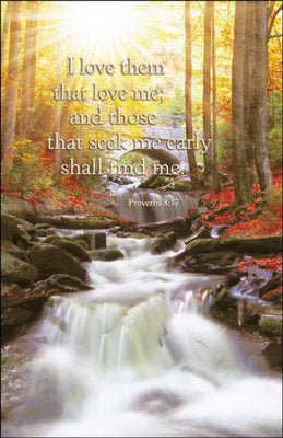 Bulletin-I Love Them That Love Me; And Those That Seek Me Early Shall Find Me (Proverbs 8:17) (Pack Of 100) (Pkg-100)