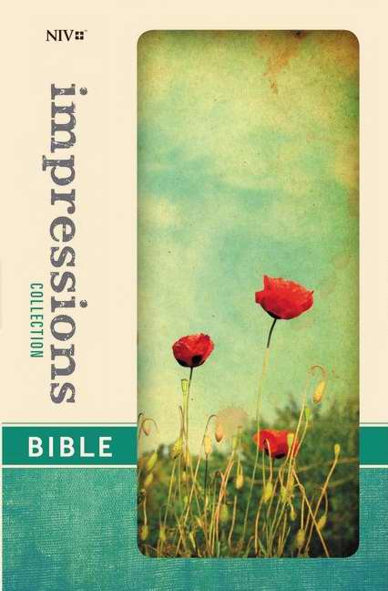 NIV Impressions Collection Bible-Poppies Hardcover