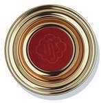 Offering Plate-Deluxe Metal-Solid Brass (Red IHS)-12" (RW 120BR)