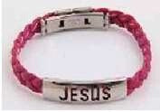 Jesus Stainless Steel & Silicone Bracelet