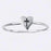 Ring-Heart w/Cross (Ladies)-Stackable (Sterling Silver) (Size 5)