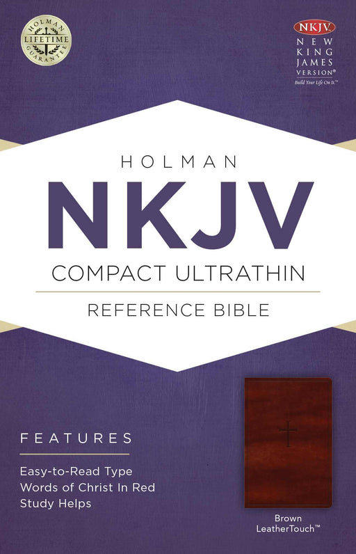 NKJV Compact UltraThin Reference-Brown LeatherTouch