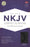 NKJV Compact UltraThin Reference-Charcoal LeatherTouch