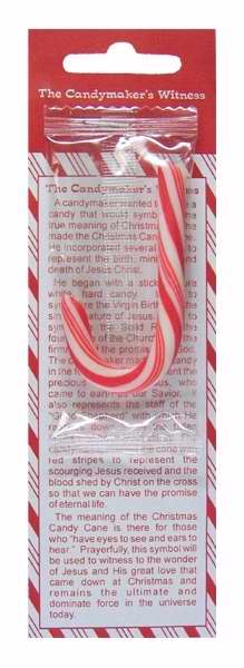 Bookmark-The Candymaker's Witness w/Candy Cane (Pack Of 25) (Pkg-25)