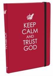 Journal-Keep Calm And Trust God w/Elastic Closure