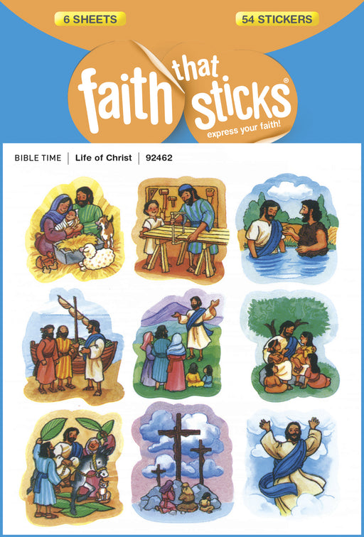 Sticker-Life Of Christ (6 Sheets) (Faith That Sticks)