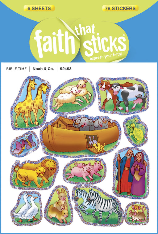 Sticker-Noah & Co. (6 Sheets) (Faith That Sticks)