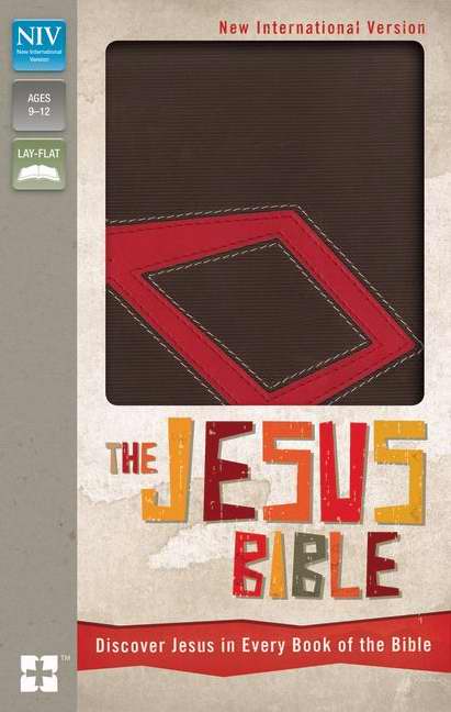 NIV The Jesus Bible-Chocolate/Red Duo-Tone