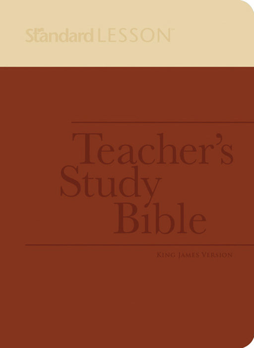 KJV Standard Lesson Teachers Study Bible-Brown/Tan DuoTone