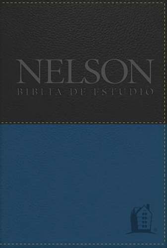 Span-RVR 1960 Nelson Study Bible-Black/Tan LeatherSoft