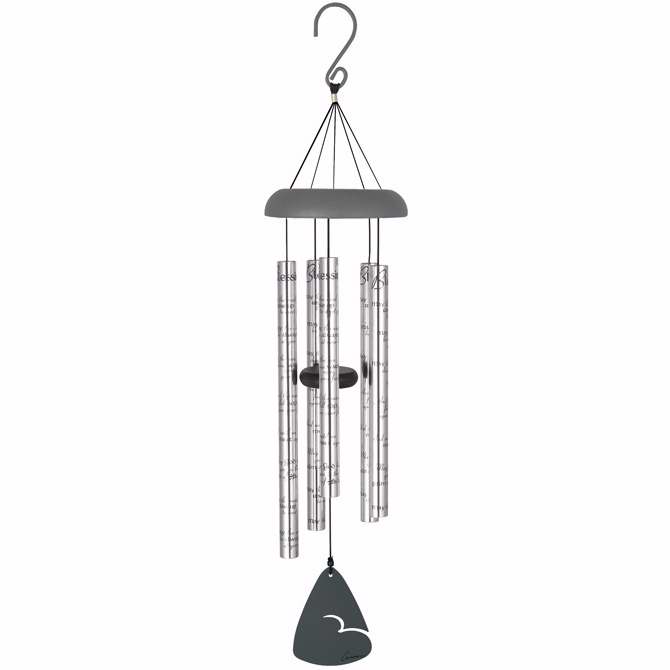 Wind Chime-Sonnet-Irish Blessing-Silver/Brown (30")