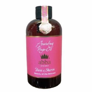 Anointing Oil-Amber Decanter-rose Of Sharon-8 oz