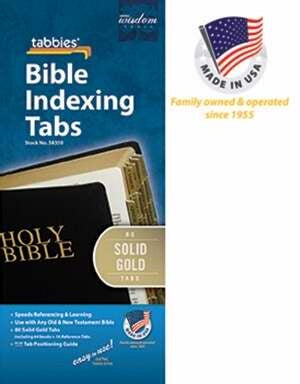 Bible Tab-Standard O&N Testament-Solid Gold
