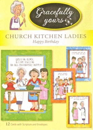 Bday-Church Kitchen Ladies #117 (Bxd/12) Boxed Cards
