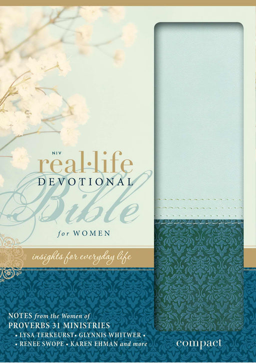 NIV Real-Life Devotional Bible For Women/Compact-Sea Glass/Blue Duo-Tone