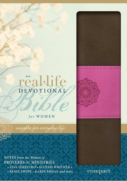 NIV Real-Life Devotional Bible For Women/Compact-Chocolate/Orchid Duo-Tone