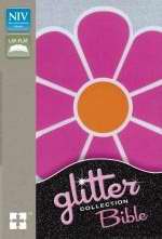 NIV Glitter Bible Collection (Flower)-Pink Flexcover