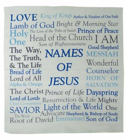 Cloth-Prayer Cloth/Names of Jesus (Pack of 6) (Pkg-6)