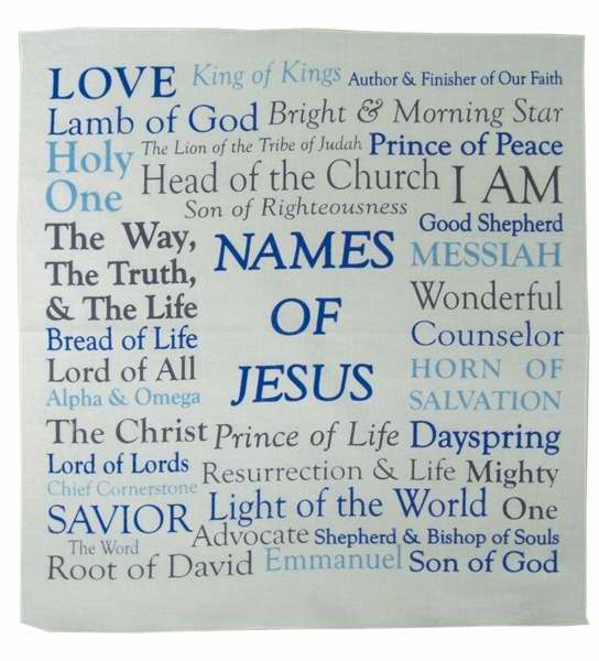 Cloth-Prayer Cloth/Names of Jesus (Pack of 6) (Pkg-6)