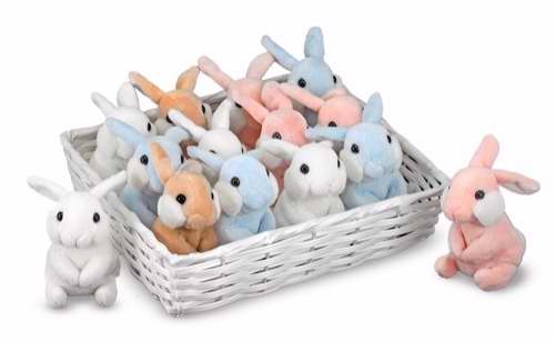 Toy-Baby Bunny Hops (Basket Of 16) (Pkg-16)