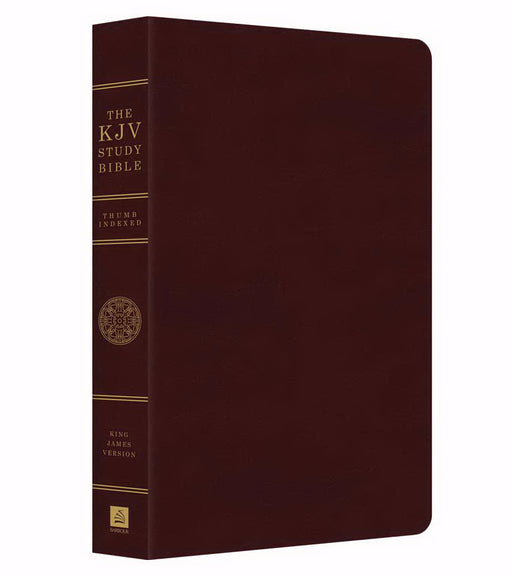 KJV Study Bible-Burgundy Bonded Leather Indexed