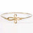 Bracelet-Ribbon Cross-Gold Plated